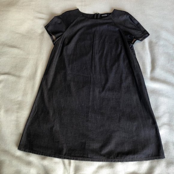 Zara Dark Denim Dress A Line - Picture 2 of 4